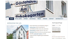 Desktop Screenshot of hotel-am-rokokogarten.de